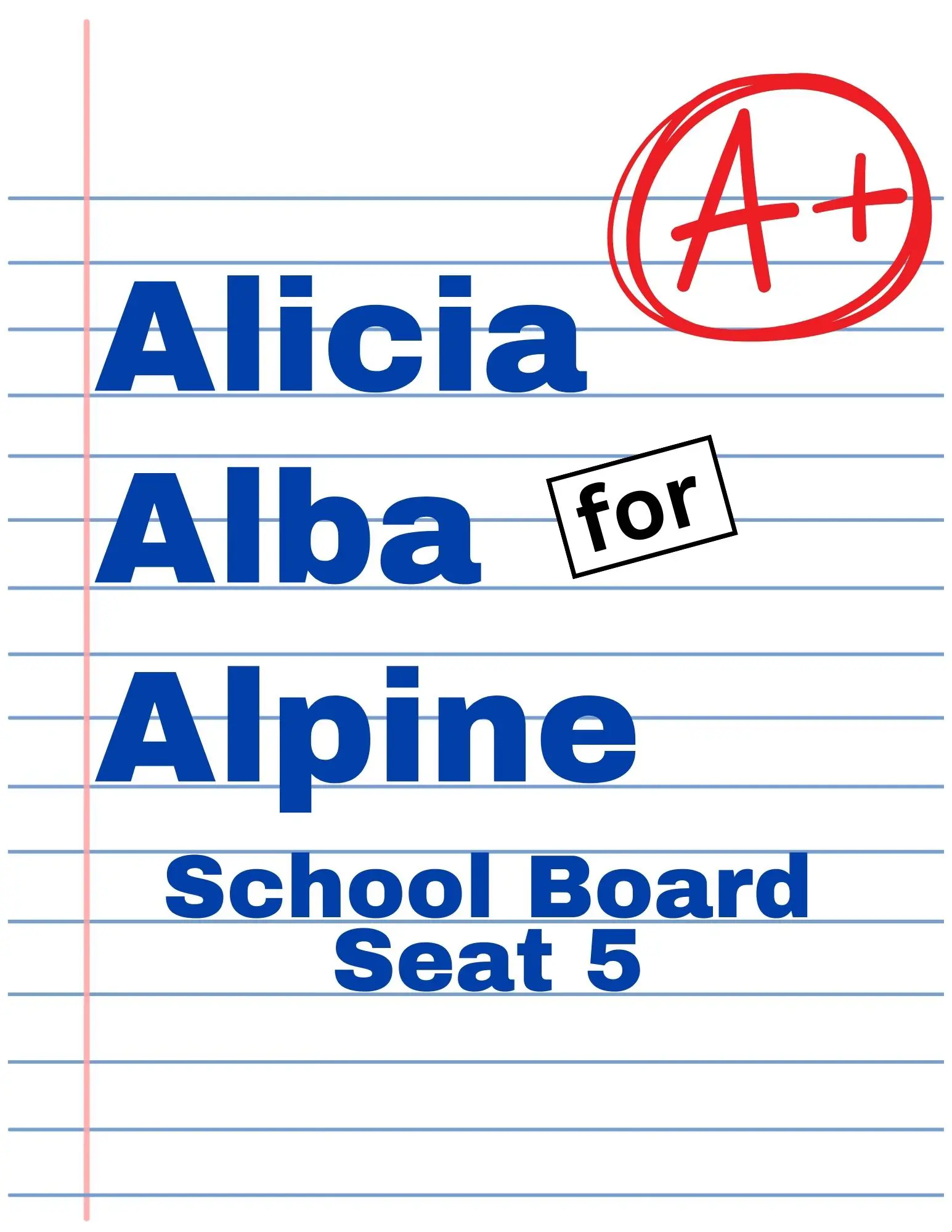 Alicia Alba for Alpine School Board - Seat 5